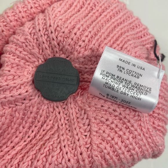BNIP Love Your Melon Smiley Pom beanie toboggan - Picture 9 of 10